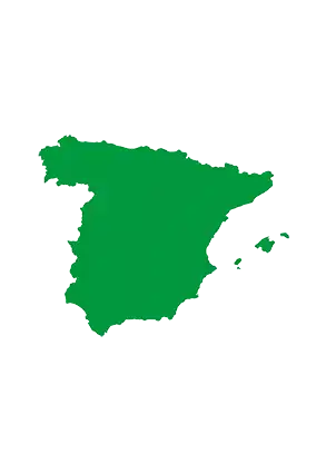 Icon Landkarte Spanien in CampConsult grün